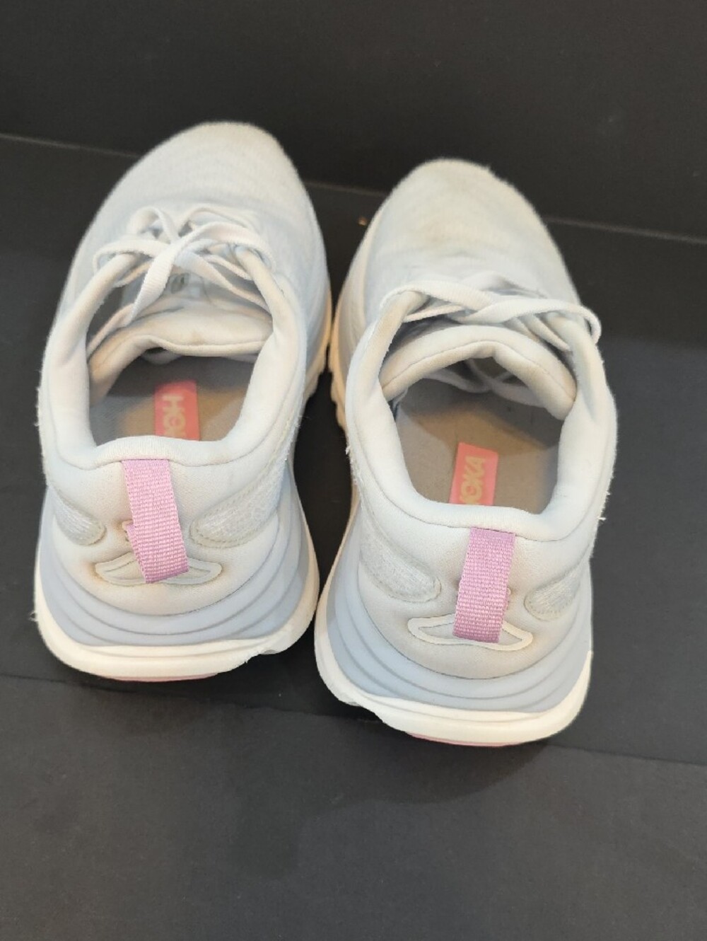 Hoka Gaviota 5 Women's White and Light Pink Running Shoes Size 6.5 - Picture 8 of 11
